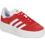 Rote adidas Gazelle Bold Low Sneaker für Damen Größe 40 