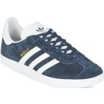 Blaue adidas Gazelle Low Sneaker aus Leder für Damen Größe 44 