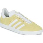Gelbe adidas Gazelle Low Sneaker aus Leder für Herren Größe 42,5 mit Absatzhöhe bis 3cm 