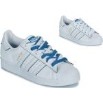 Weiße adidas Superstar Low Sneaker aus Leder für Damen Größe 40,5 