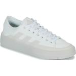 Weiße adidas Znsored Low Sneaker aus Textil für Herren Größe 43,5 