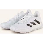 Weiße adidas SoleMatch Control Outdoor Schuhe leicht für Herren Größe 45,5 