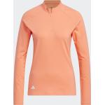 Orange Langärmelige adidas Golf Damensweatshirts Größe XS 