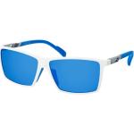 Blaue adidas Verspiegelte Sonnenbrillen aus Kunststoff für Herren 