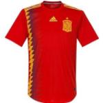 Rote adidas Spanien Trikots mit Ländermotiv zum Fußballspielen - Heim 