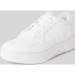 Weiße Gestreifte adidas Sportswear Low Sneaker mit Schnürsenkel aus Textil für Damen Größe 37 
