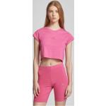 Pinke adidas Sportswear T-Shirts aus Baumwolle für Damen Größe M 