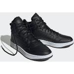 Reduzierte Schwarze adidas Sportswear High Top Sneaker & Sneaker Boots mit Schnürsenkel aus Kunstfell isoliert Größe 48 