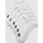 Weiße Unifarbene adidas Herrensneakersocken & Herrenfüßlinge aus Baumwollmischung Größe XL 6-teilig 