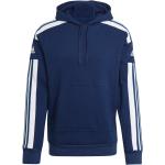 Dunkelblaue Sportliche adidas Squadra Sweatshirts aus Fleece mit Kapuze Größe M 