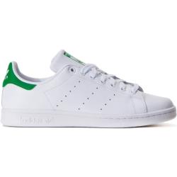 Adidas, Stan Smith Sneakers - Weißes Leder White, Damen, Größe: 36 2/3 EU