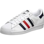 Reduzierte Weiße adidas Superstar Low Sneaker aus Textil für Herren Größe 37,5 