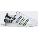 Reduzierte Weiße adidas Superstar 2 Low Sneaker aus Leder für Kinder Größe 36,5 