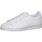 Reduzierte Weiße Streetwear adidas Superstar Low Sneaker aus Leder für Herren Größe 36 