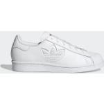 Reduzierte Weiße Streetwear adidas Superstar 2 Low Sneaker aus Leder für Damen Größe 42,5 