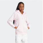 Reduzierte Pinke adidas Zip Hoodies & Sweatjacken mit Reißverschluss aus Baumwolle mit Kapuze für Damen Größe M 