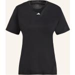 Schwarze adidas T-Shirts aus Polyester für Damen Größe M 