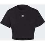 Schwarze adidas Essentials T-Shirts für Damen Größe M 