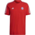 Rote Kurzärmelige adidas FC Bayern T-Shirts aus Polyamid für Herren 
