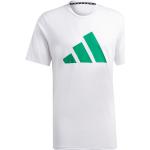 Grüne Kurzärmelige adidas Court Rundhals-Ausschnitt T-Shirts für Herren Größe L 