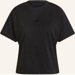 Schwarze adidas T-Shirts aus Mesh für Damen Größe M 