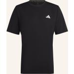 Schwarze adidas Essentials T-Shirts aus Polyester für Herren Größe XL 