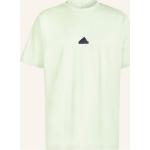 Hellgrüne adidas Z.N.E. T-Shirts aus Baumwolle für Herren Übergrößen 