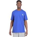 Reduzierte Blaue Kurzärmelige adidas T-Shirts aus Baumwolle für Herren Größe M für den für den Sommer 