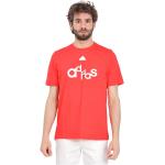 Reduzierte Rote adidas T-Shirts aus Baumwolle für Herren Größe XL 