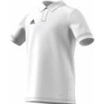 Weiße Kurzärmelige adidas Kurzarm-Poloshirts für Kinder aus Polyester Größe 128 