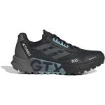 Schwarze adidas Terrex Agravic Flow Gore Tex Trailrunning Schuhe in Normalweite aus Mesh rutschfest für Herren 
