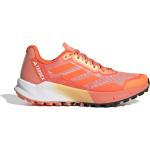Korallenrote adidas Terrex Agravic Flow Trailrunning Schuhe in Normalweite für Damen Größe 36,5 