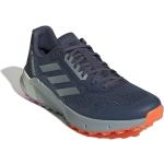 Blaue adidas Terrex Agravic Flow Trailrunning Schuhe mit Schnürsenkel aus Mesh atmungsaktiv für Herren Größe 48 