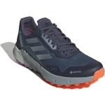 Stahlblaue adidas Performance Gore Tex Trailrunning Schuhe mit Schnürsenkel in Normalweite atmungsaktiv für Herren Größe 46 