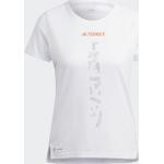 Weiße adidas Terrex Agravic T-Shirts für Damen Größe M 