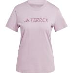 adidas Terrex Damen Classic Logo T-Shirt (Größe S, rosa)
