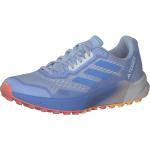 Reduzierte Blaue adidas Terrex Agravic Flow Trailrunning Schuhe leicht für Damen Größe 38,5 mit Absatzhöhe bis 3cm 
