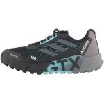 Schwarze adidas Terrex Agravic Flow Gore Tex Trailrunning Schuhe mit Strass atmungsaktiv für Damen Größe 38 