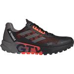 Reduzierte Schwarze adidas Terrex Agravic Flow Gore Tex Trailrunning Schuhe leicht für Herren Größe 46 