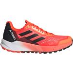Reduzierte Orange adidas Terrex Agravic Flow Trailrunning Schuhe leicht für Herren Größe 42,5 