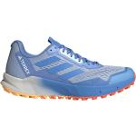 Reduzierte Blaue adidas Terrex Agravic Flow Trailrunning Schuhe leicht für Herren Größe 45,5 