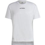 Weiße Sportliche adidas Terrex T-Shirts für Herren Größe S 