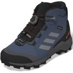 Graue adidas Terrex GTX Gore Tex Outdoor Schuhe mit Schnürsenkel für Kinder Größe 34 