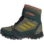Reduzierte Olivgrüne adidas Terrex Outdoor Schuhe mit Schnürsenkel in Normalweite für Kinder für den für den Winter 