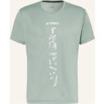 Hellgrüne adidas Terrex Agravic T-Shirts aus Polyester für Herren Übergrößen 