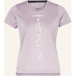 Helllilane adidas Terrex Agravic T-Shirts aus Polyester für Damen Größe S 