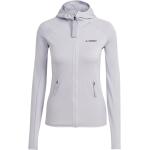 Adidas Terrex Tech Lite Hooded Hiking Jacket Women Damen Fleece-Jacke grau L
