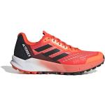 Reduzierte Rote adidas Terrex Agravic Flow Trailrunning Schuhe leicht für Herren Größe 45 