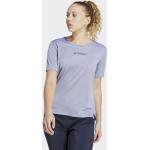 Violette adidas Terrex T-Shirts für Damen Größe M 