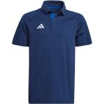 Blaue adidas Tiro 23 Herrenpoloshirts & Herrenpolohemden 